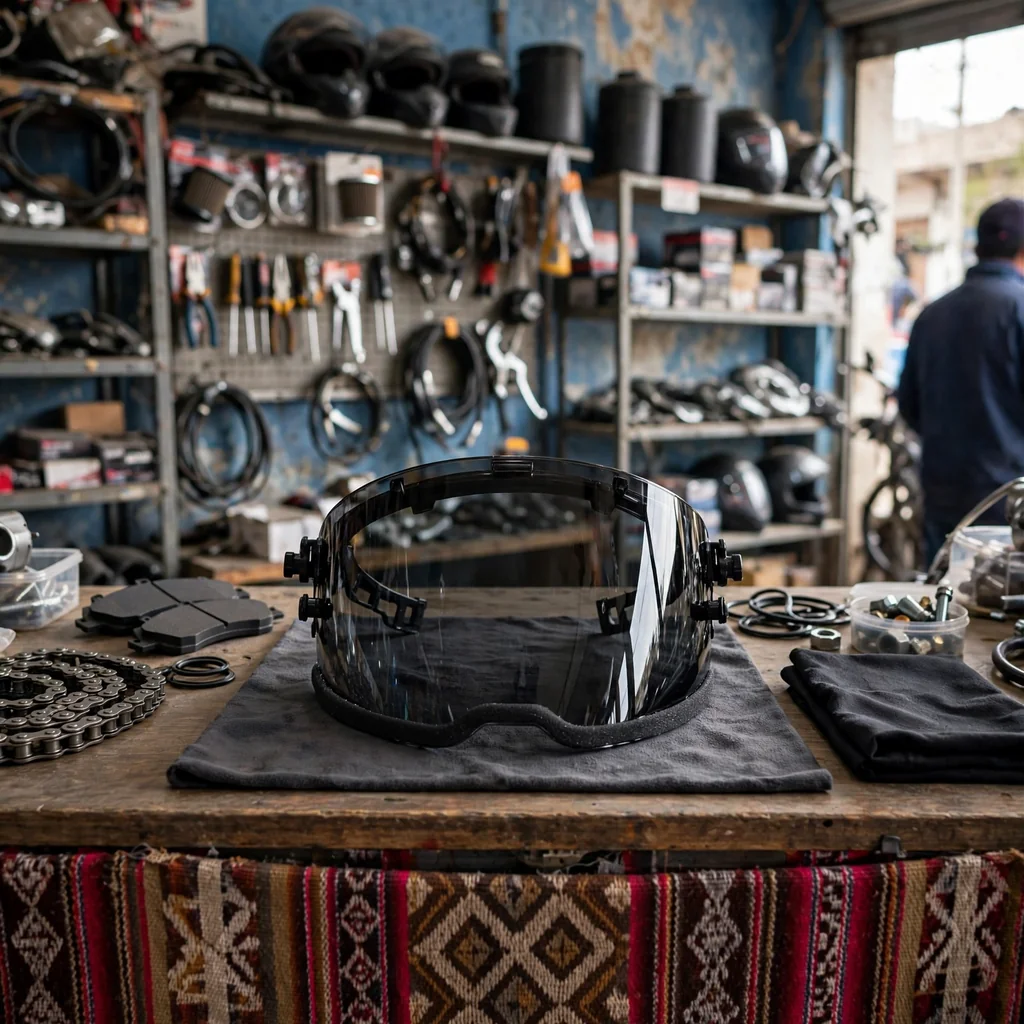 Visor oscuro de repuesto para casco