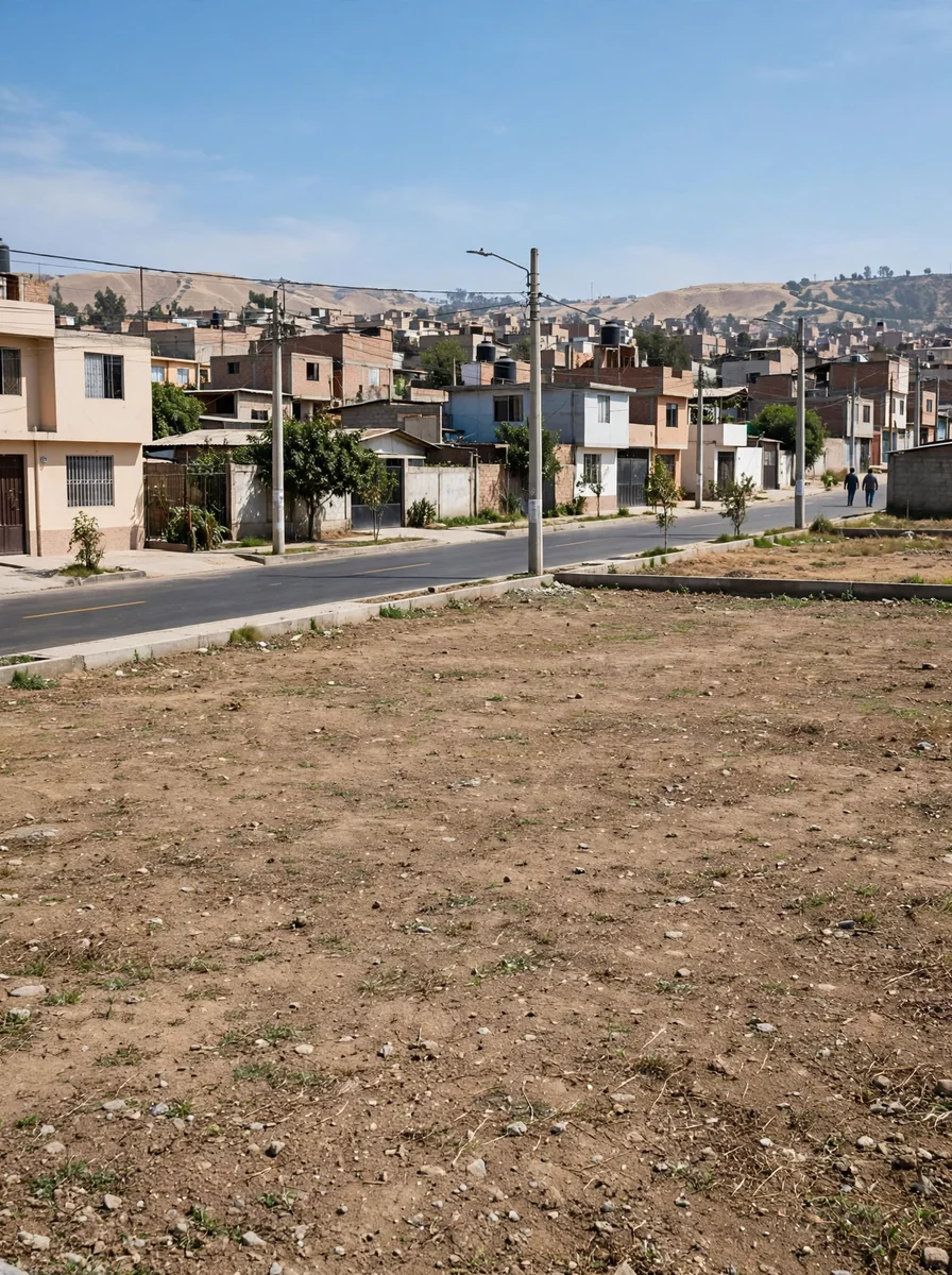 Venta de terreno urbano con pista