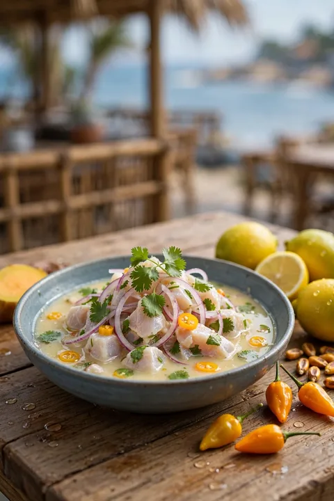 Ceviche de pescado fresco del día