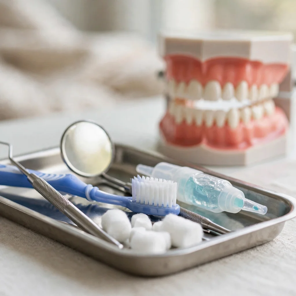 Limpieza y pulido dental con fluor