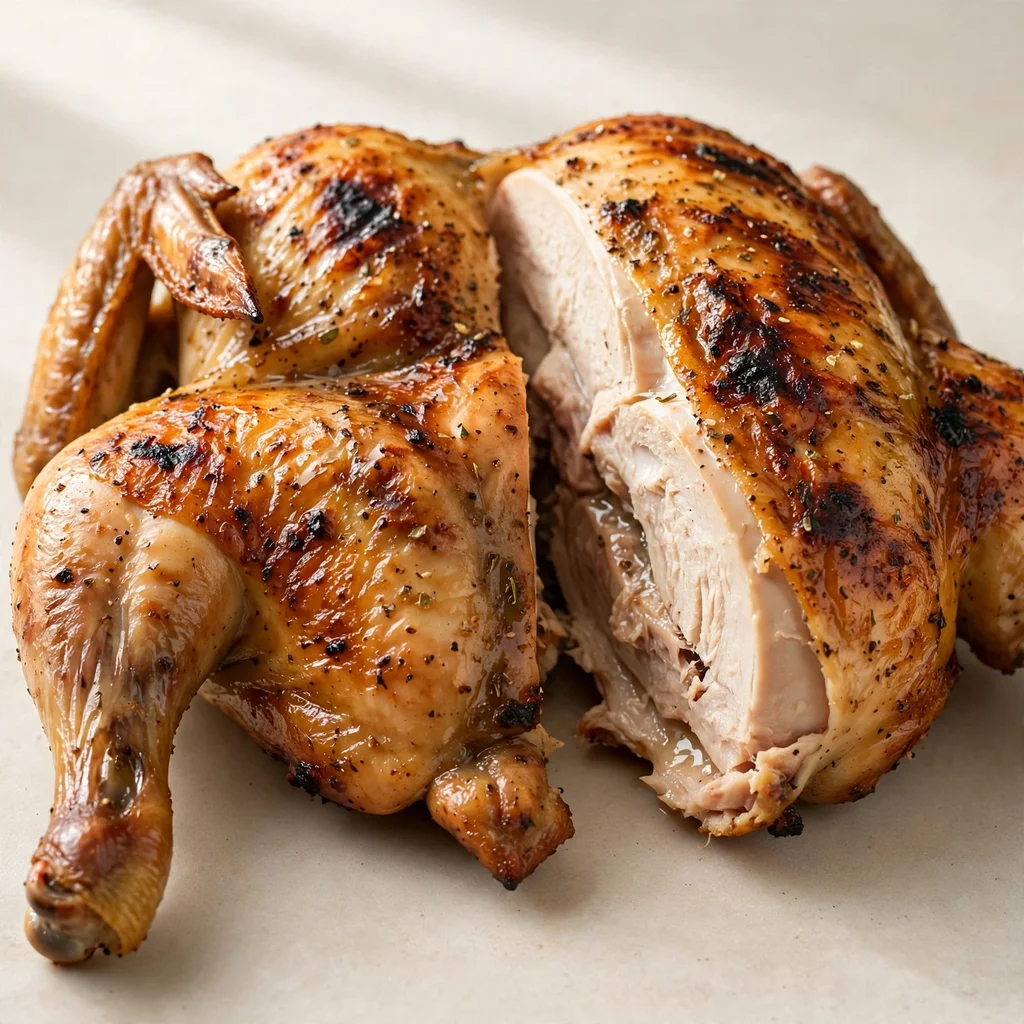 Medio pollo a la brasa