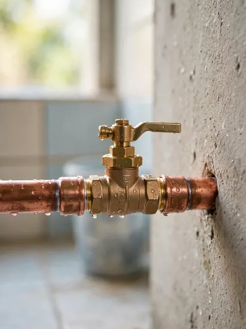 Llave de paso de agua para gasfitería