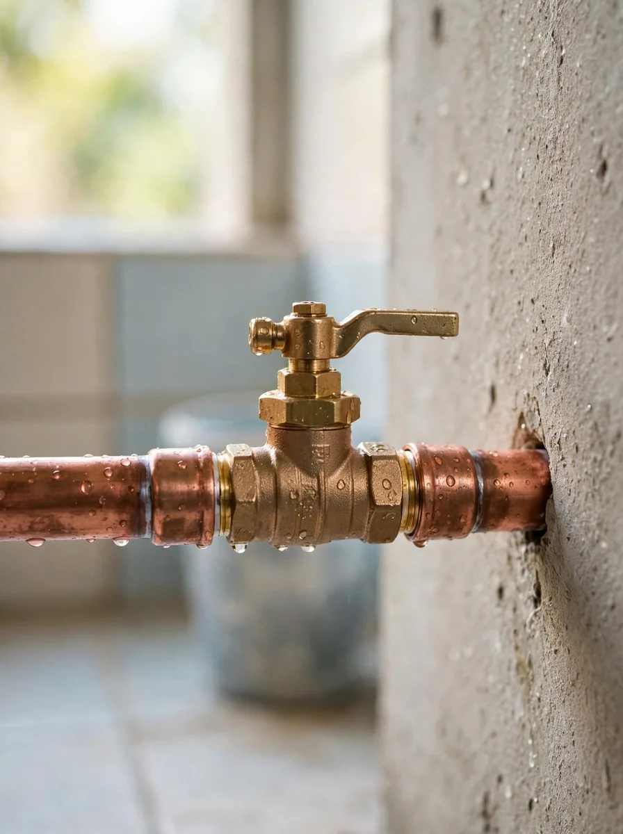 Llave de paso de agua para gasfitería