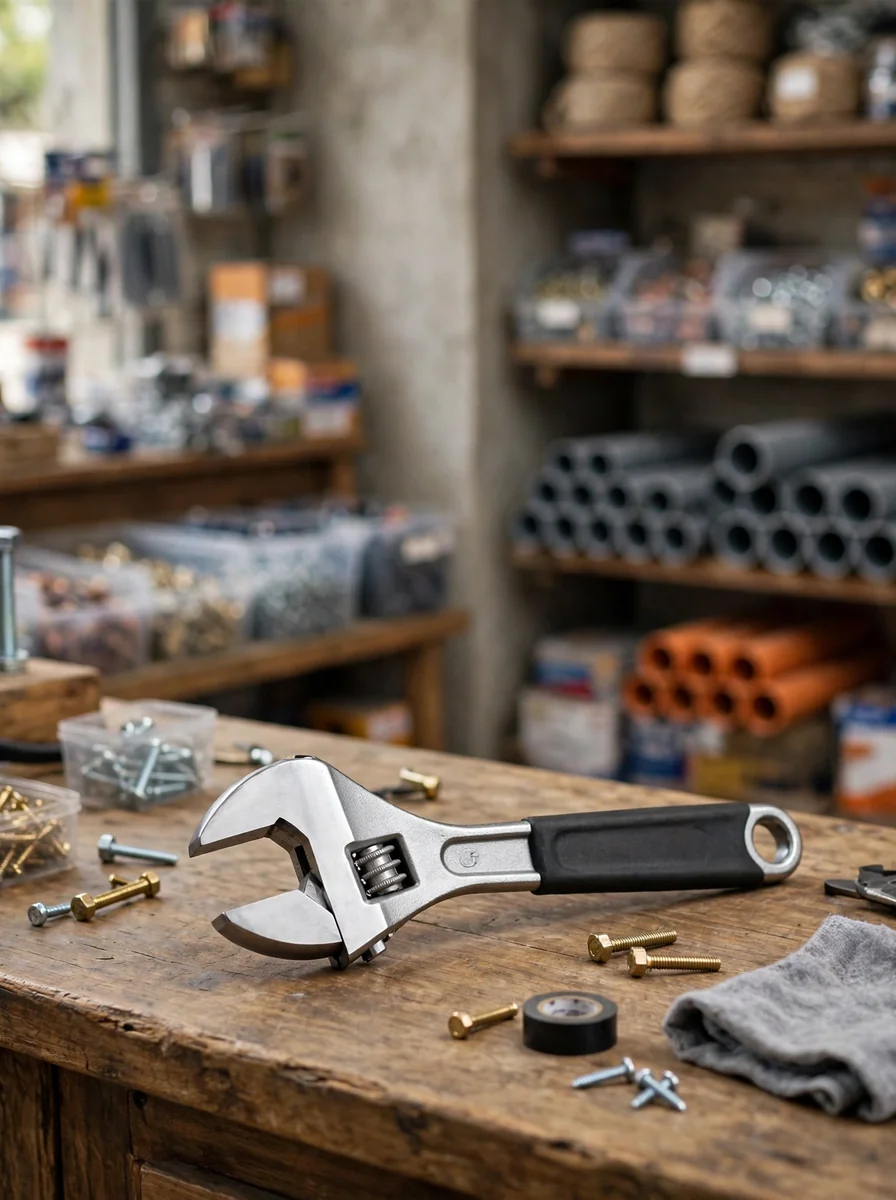 Llave inglesa ajustable herramienta de ferretería