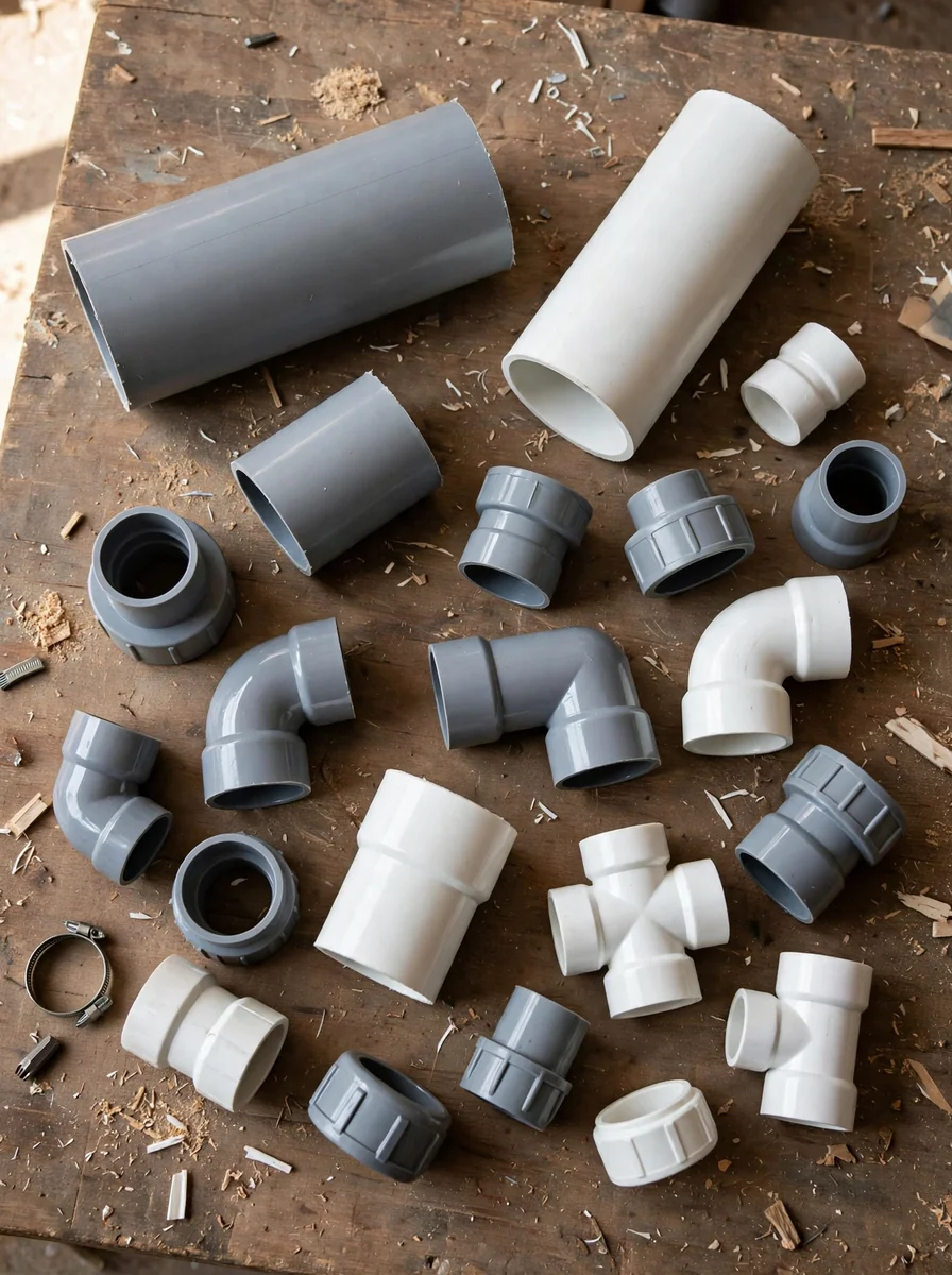 Tubería PVC y conexiones para gasfitería