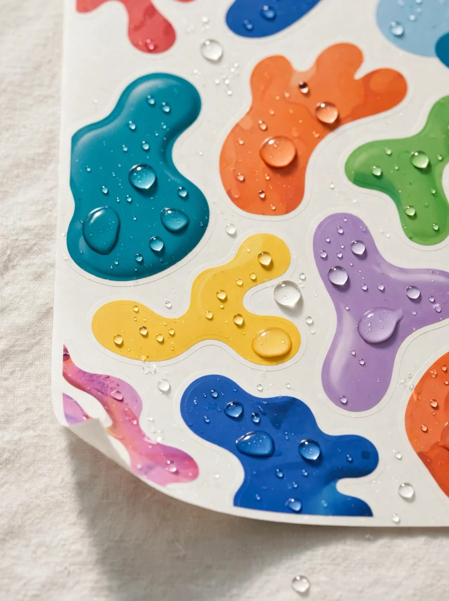 Impresión de stickers resistentes al agua