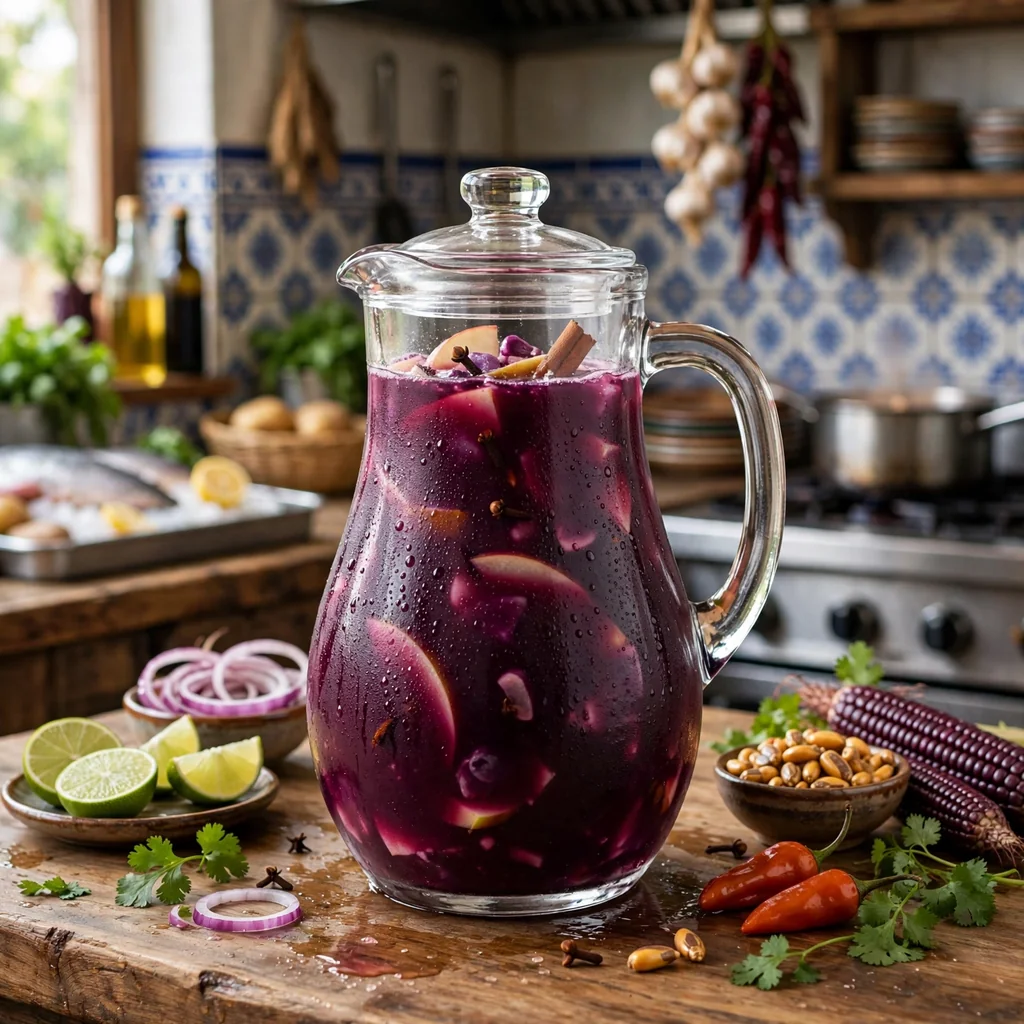 Jarra de chicha morada de la casa