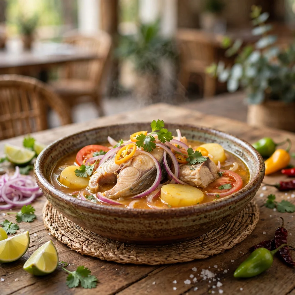 Sudado de pescado de la casa