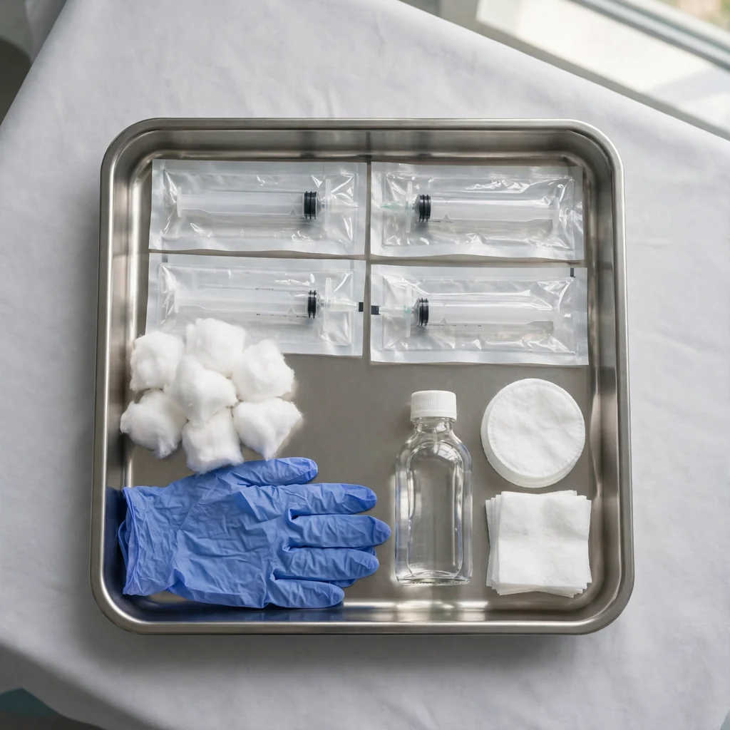 Aplicación de inyectables con indicación médica