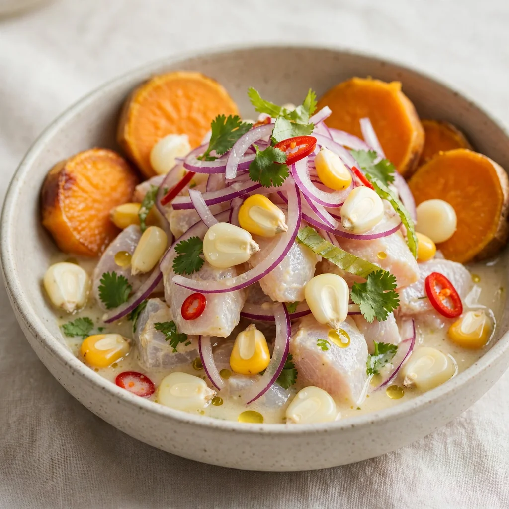 Ceviche de pescado fresco del día