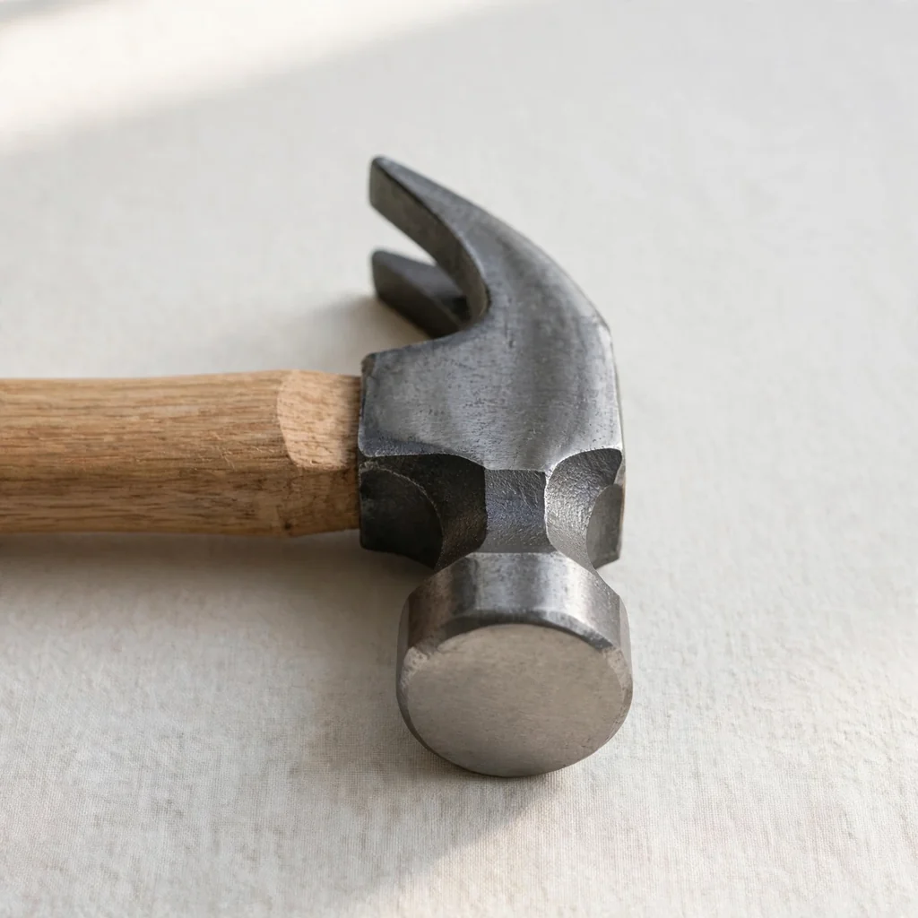 Martillo carpintero mango madera forjado profesional
