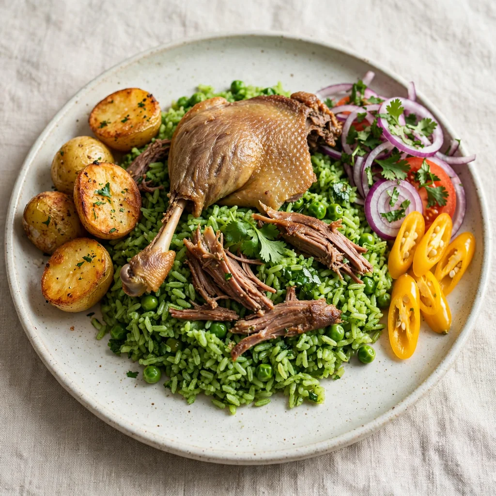 Arroz con pato de la casa
