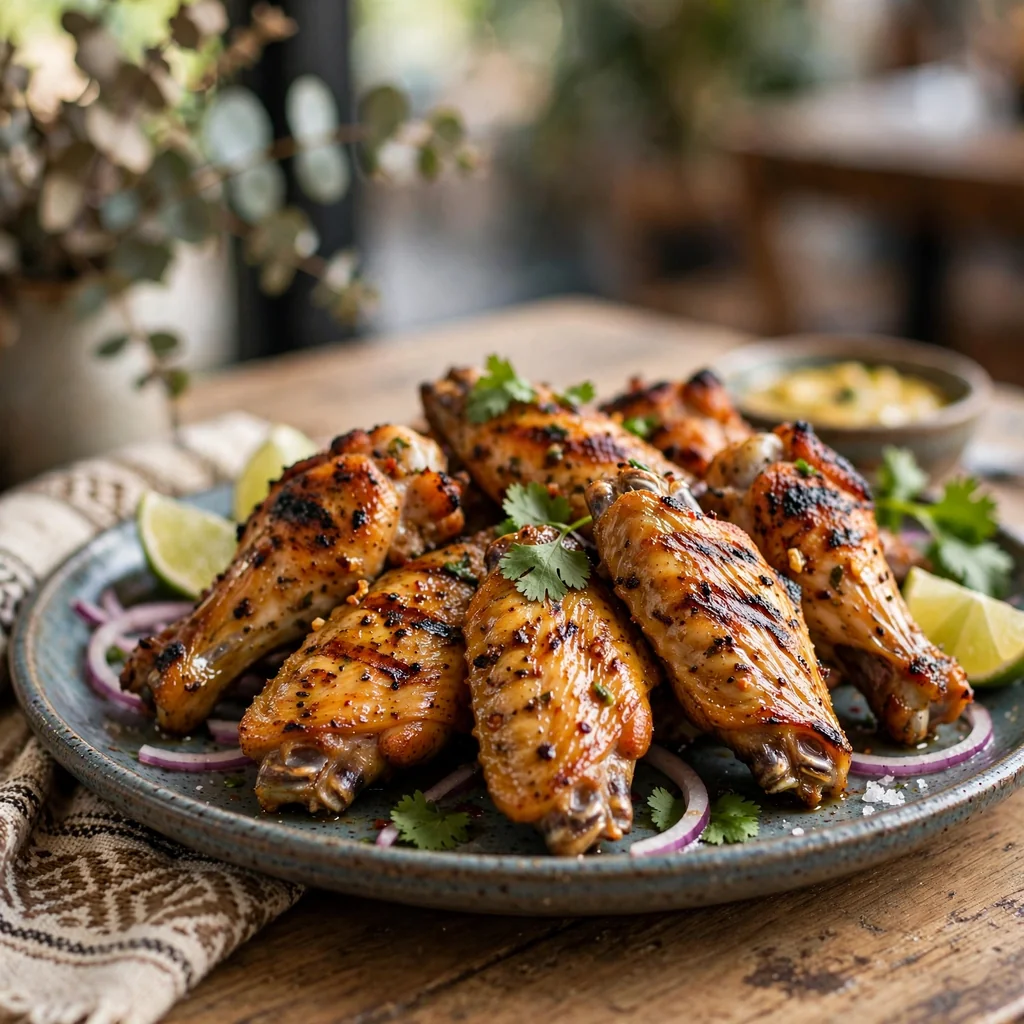 Alitas de pollo a la parrilla