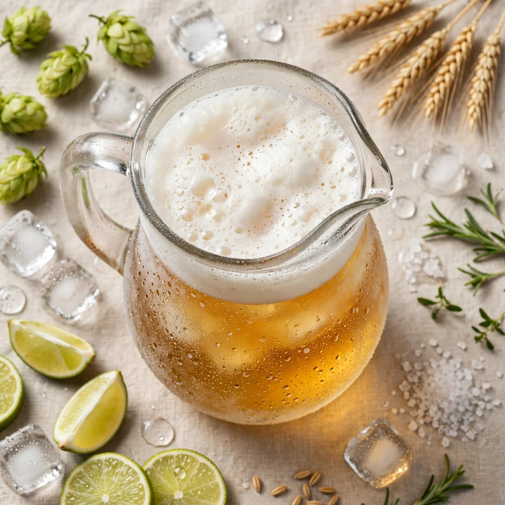Jarra de cerveza bien helada