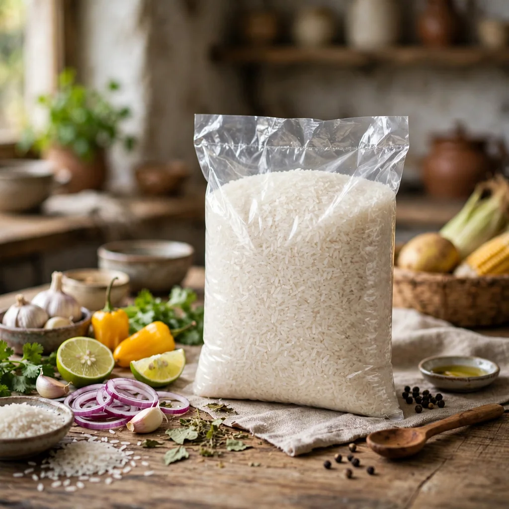 Arroz blanco graneado paquete kilo