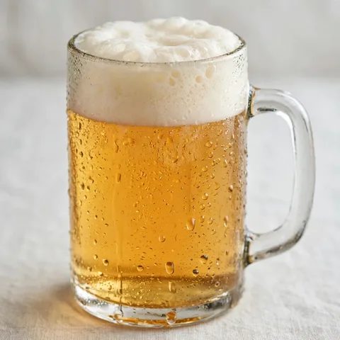 Jarra de cerveza bien helada