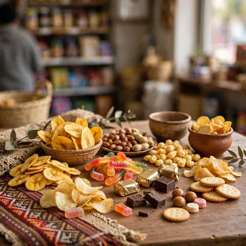 Snacks y golosinas surtidos por unidad