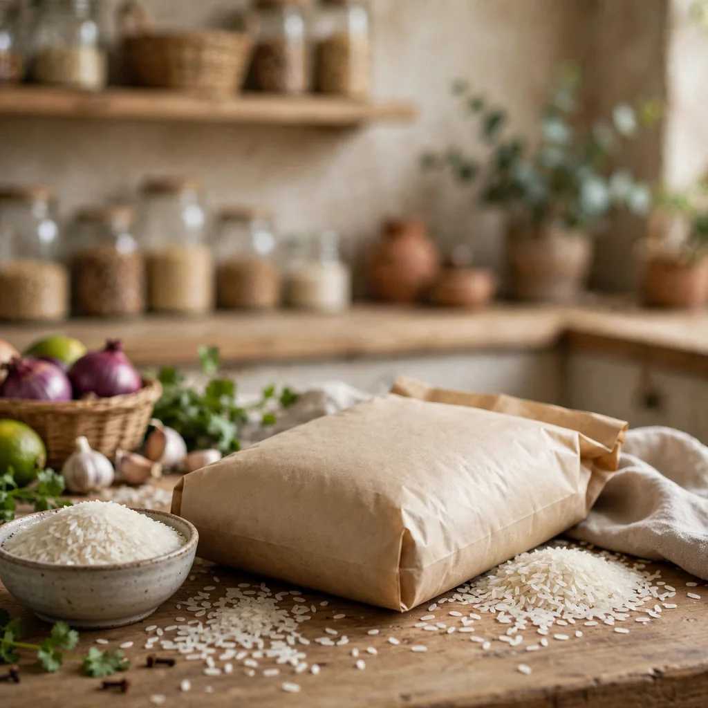 Arroz blanco graneado paquete kilo