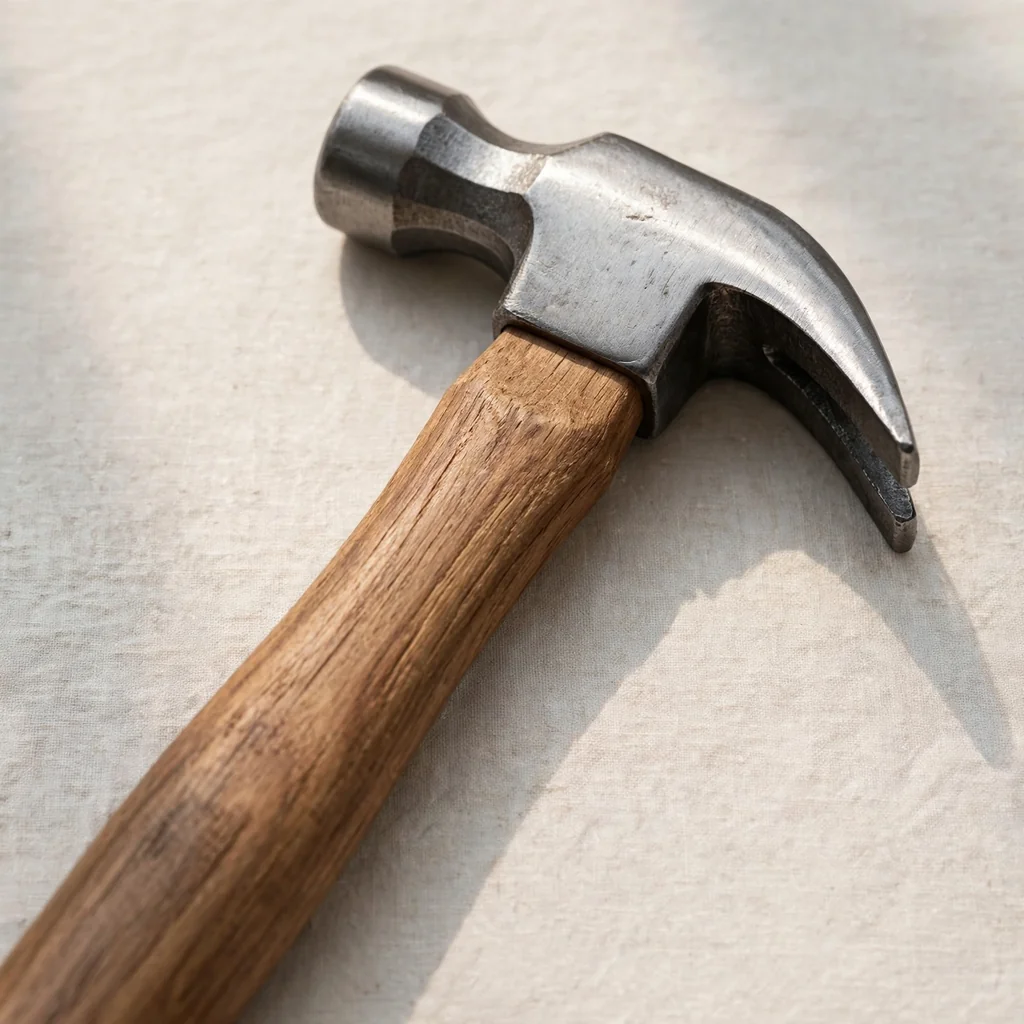 Martillo con mango de madera