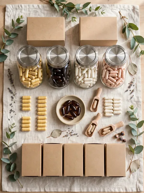 Vitaminas y suplementos de la casa
