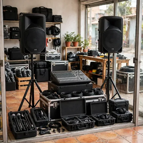 Alquiler de equipo de sonido profesional