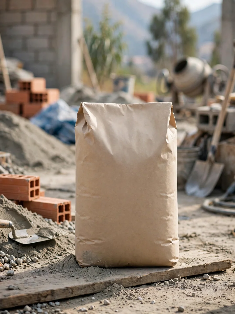 Cemento en bolsa de obra