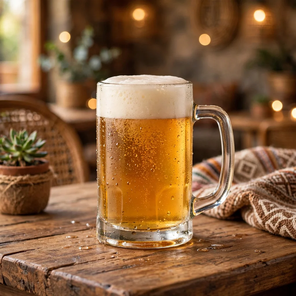 Jarra de cerveza helada artesanal