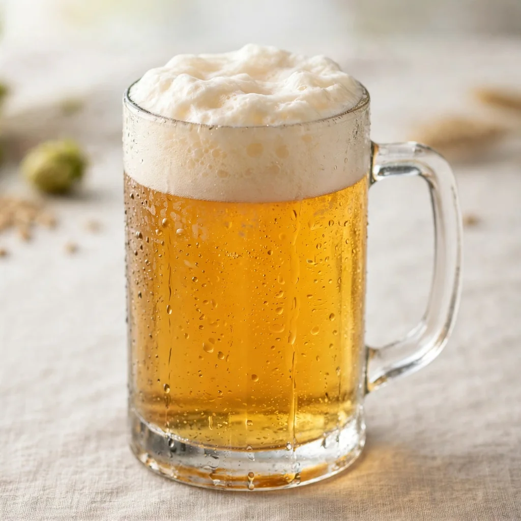 Jarra de cerveza helada artesanal