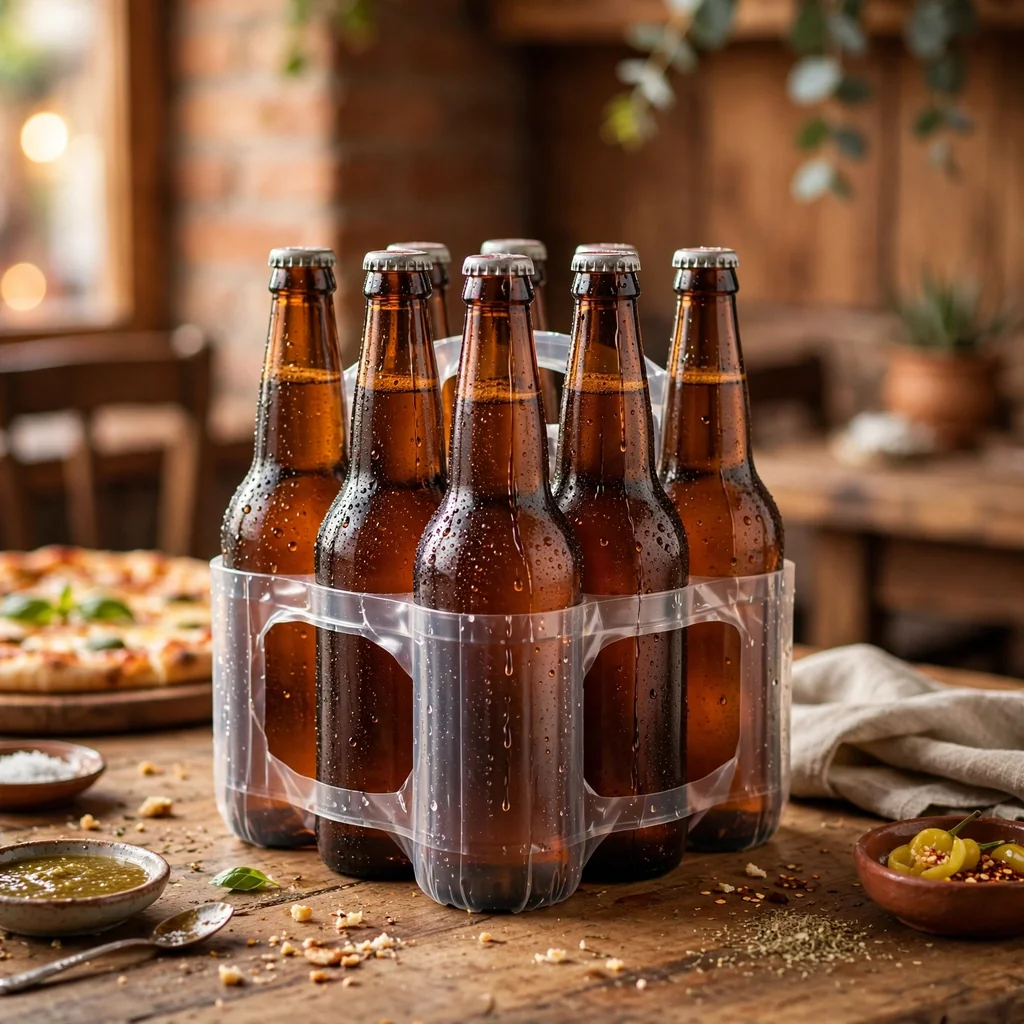 Six pack de cervezas heladas