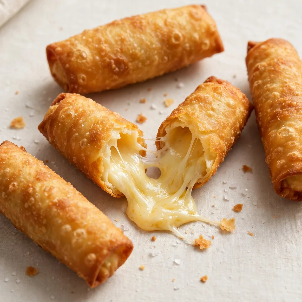 Tequeños rellenos de queso caliente