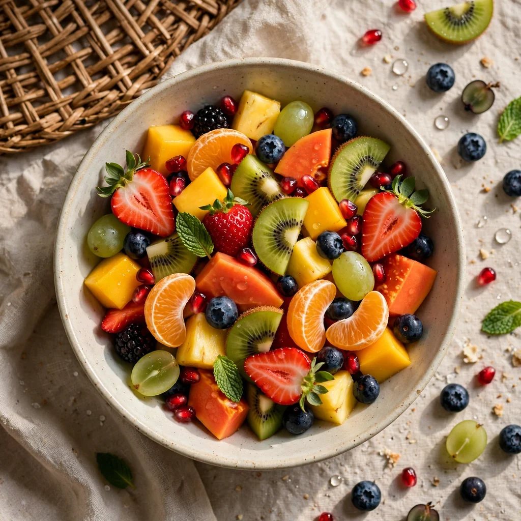 Ensalada de frutas frescas variadas