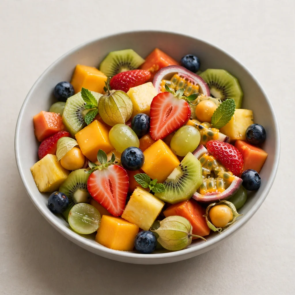 Ensalada de frutas frescas variadas