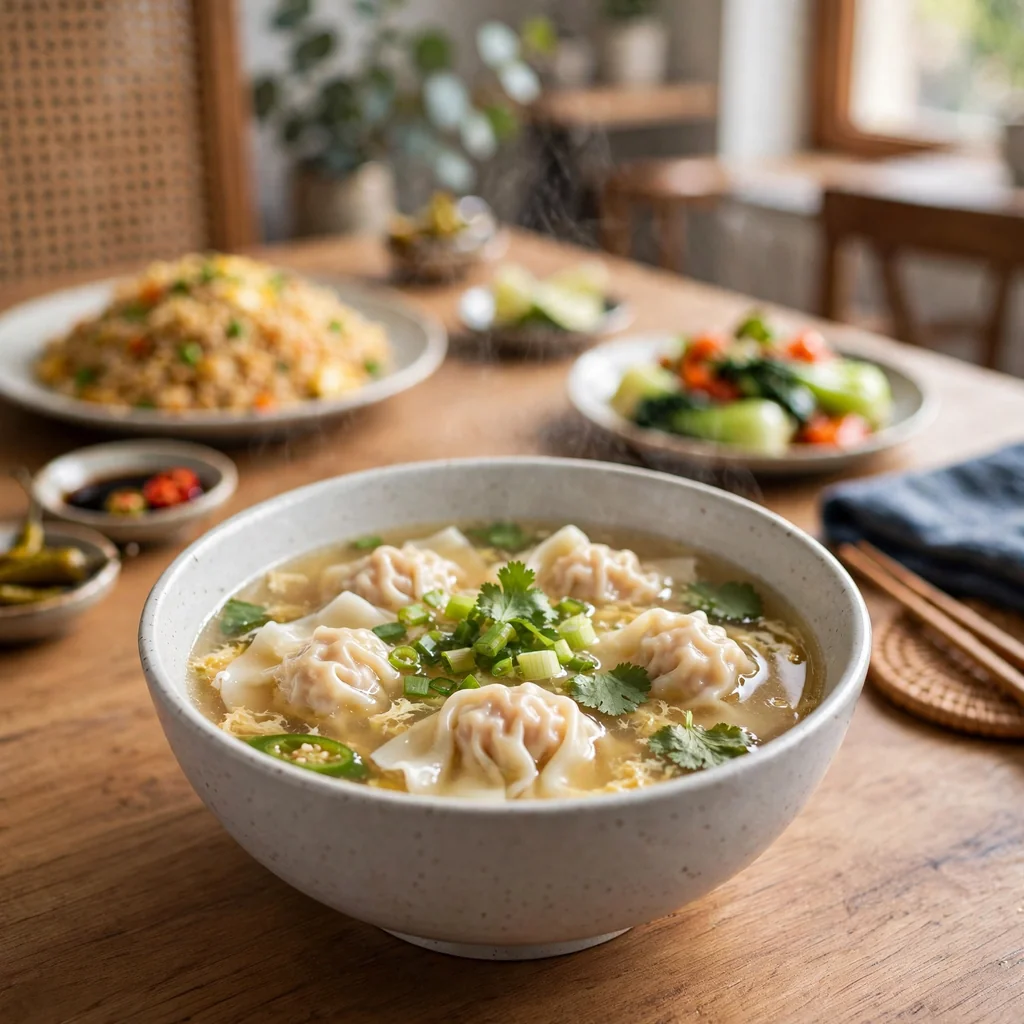 Sopa wantán especial