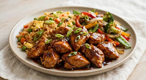 Pollo con salsa de ostión especial