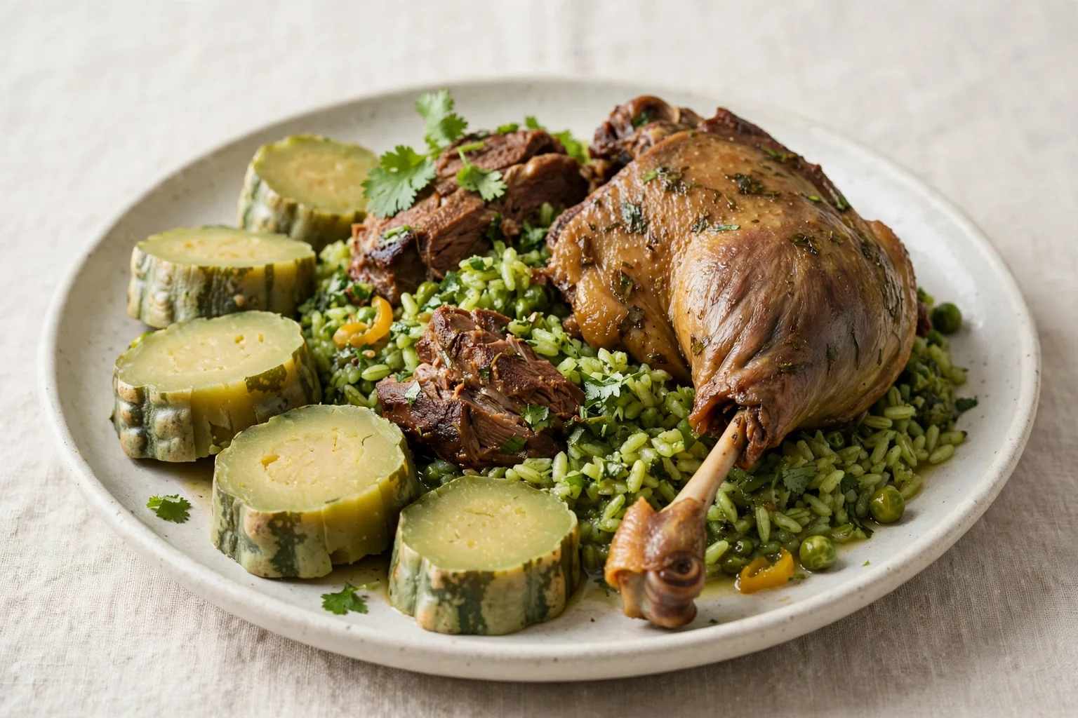 Arroz con pato del norte