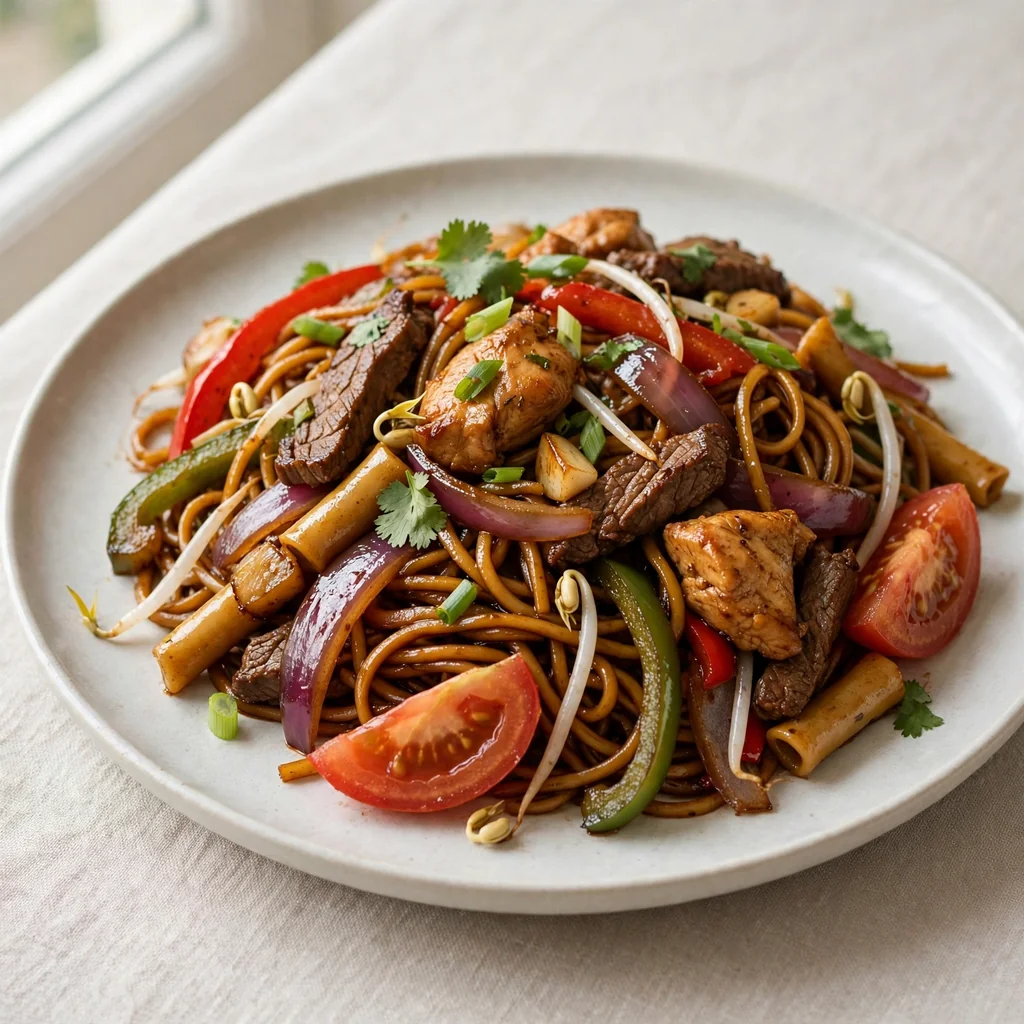 Tallarín saltado