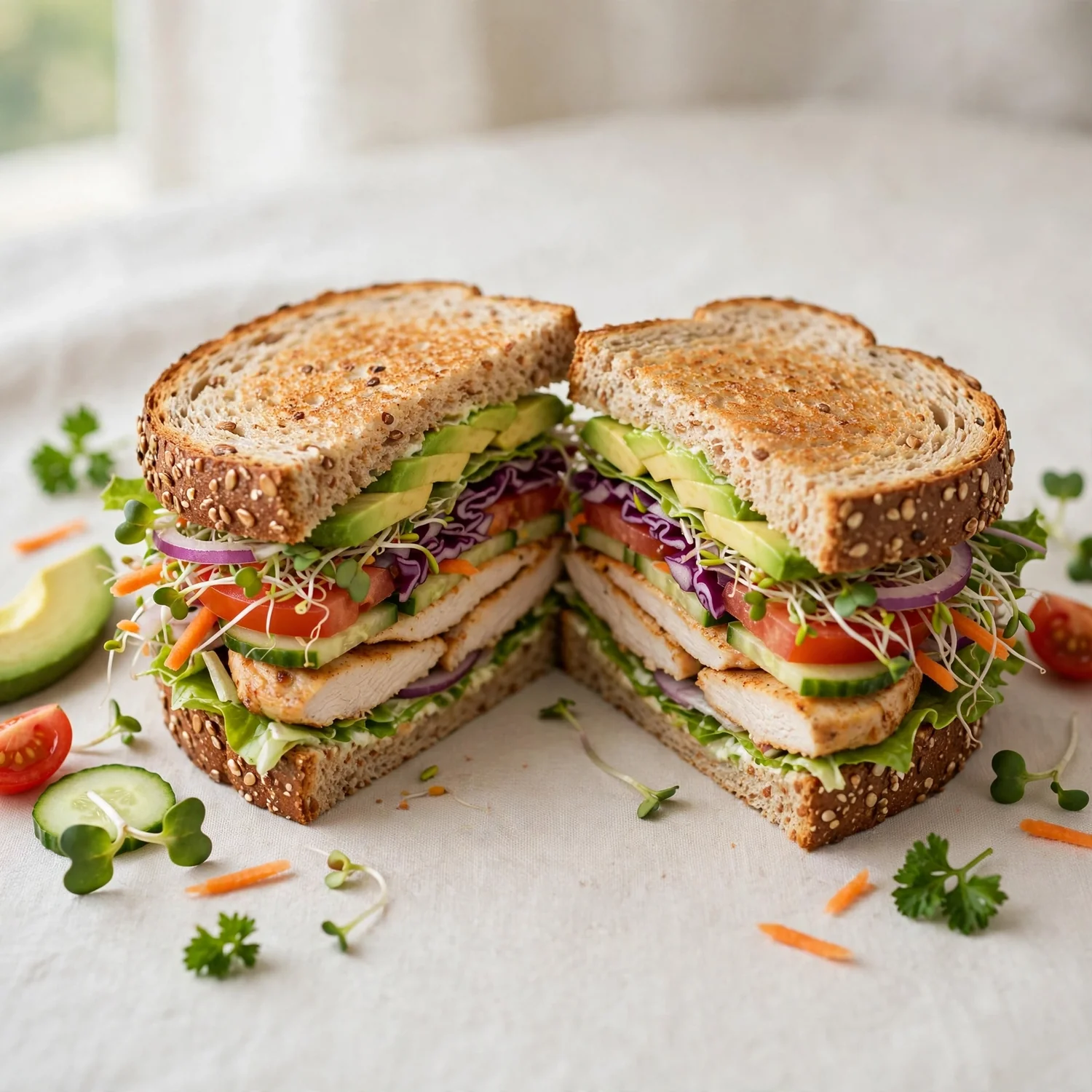Sándwich saludable