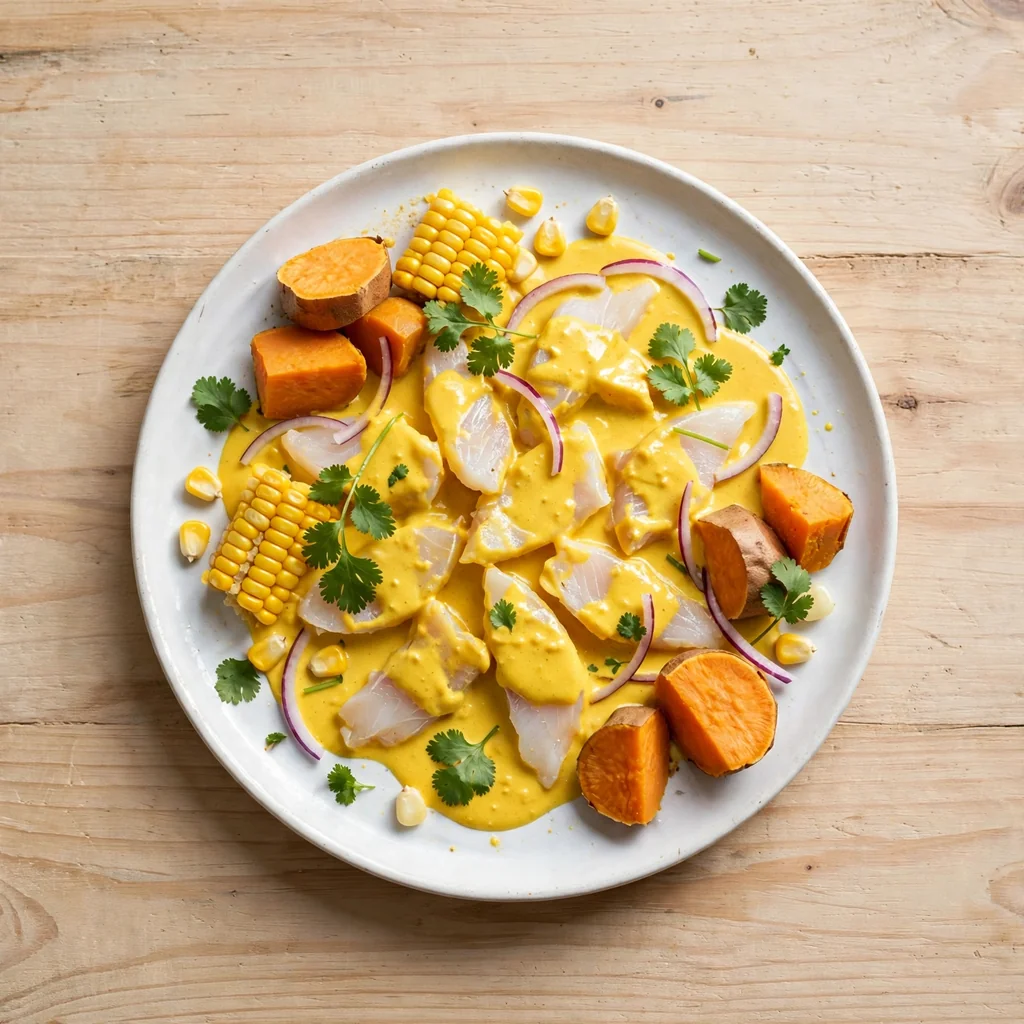 Tiradito de Pescado con Salsa de Ají Amarillo