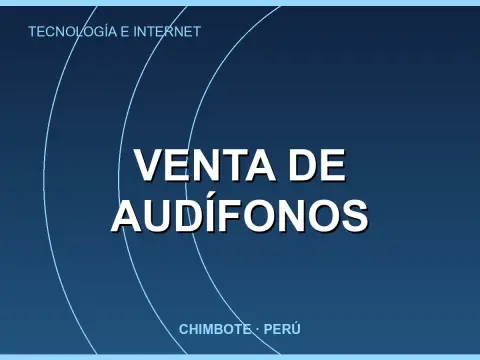 Venta de audífonos