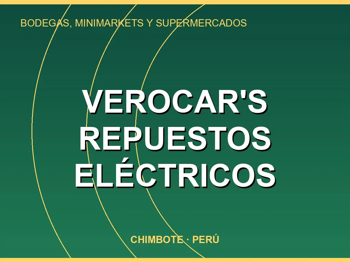 Abrir tarjeta de Verocar's Repuestos Eléctricos