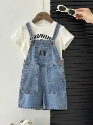Enterito de jean para niño con polo