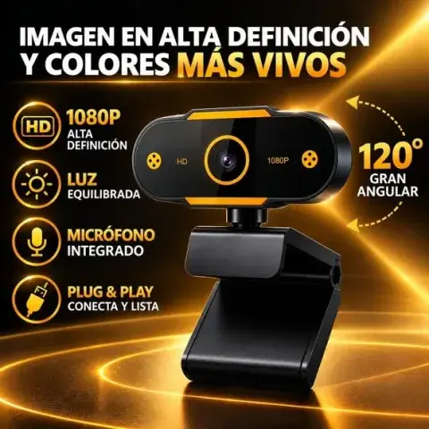 Webcam HD 1080P con Micrófono