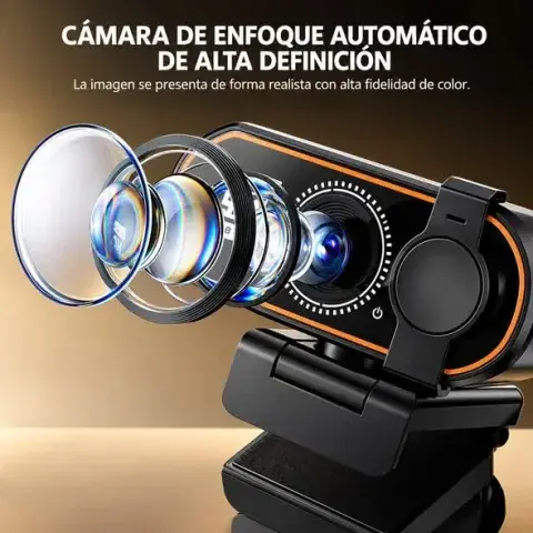 Webcam con enfoque automático HD