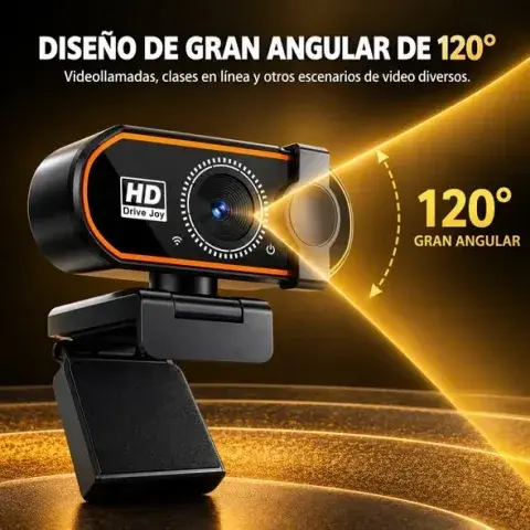Webcam gran angular 120 grados