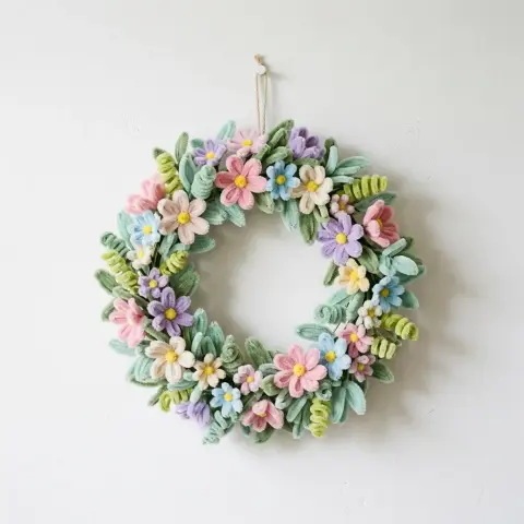 Corona de Flores para Puerta