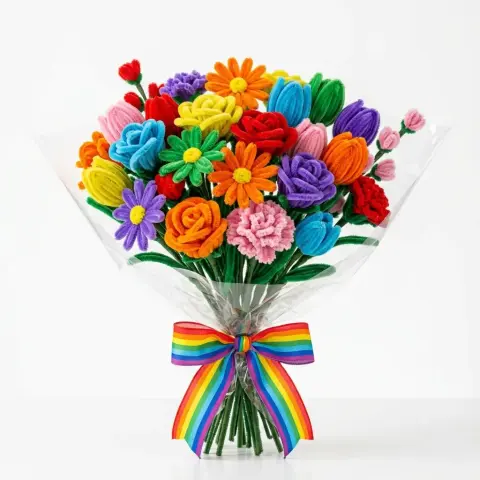 Bouquet Arcoíris 30 Flores