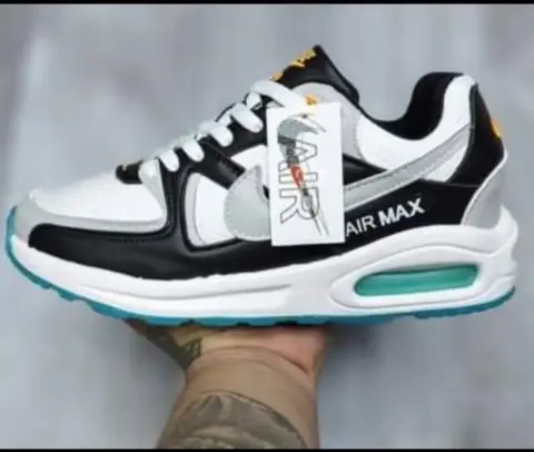 Zapatillas Nike Air Max — malla blanca con paneles negros
