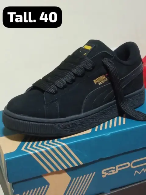 Zapatillas Puma Suede Classic — gamuza negra (talla 40)